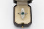 Bague 50 Bague Art déco marquise en or blanc avec saphir et diamants 58 Facettes 11600
