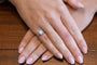 Bague 46 Bague ancienne en or blanc et diamants taille ancienne 58 Facettes 11618