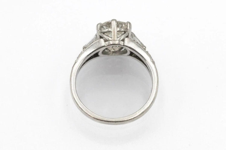 Bague 46 Bague ancienne en or blanc et diamants taille ancienne 58 Facettes 11618