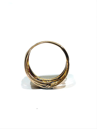 Bague 53 Bague Mouvement - Bague en or rose 18 carats et diamants 58 Facettes 1746688