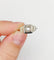 Bague Bague tank Art déco en or blanc 18k et diamant taille rose 58 Facettes A07019