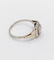 Bague Bague tank Art déco en or blanc 18k et diamant taille rose 58 Facettes A07019