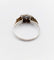 Bague Bague tank Art déco en or blanc 18k et diamant taille rose 58 Facettes A07019