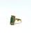 Bague 54.5 Bague en or jaune 18 carats avec émeraude et diamants 58 Facettes 1746698