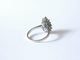 Bague marquise en or blanc 18 carats avec saphir et diamants 58 Facettes BAGUE VERM251219-327