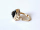 Bague 53 Bague - Onyx, grenat et diamants taille rose en or jaune 18 carats 58 Facettes VERM251219-171
