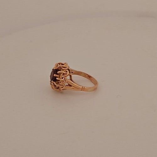 Bague 52 Bague rhodolite ronde en or jaune 18 carats 58 Facettes RV CREATION - 2909736-2504969