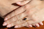 Bague 51 Bague en or jaune 750 ornée de saphirs et diamants 58 Facettes 12076