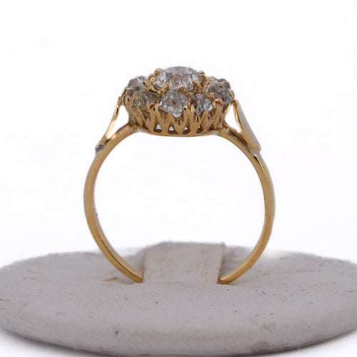 Bague 56 Bague vintage grappe - Bague en or 18 carats et diamants 58 Facettes AN585 (00019)