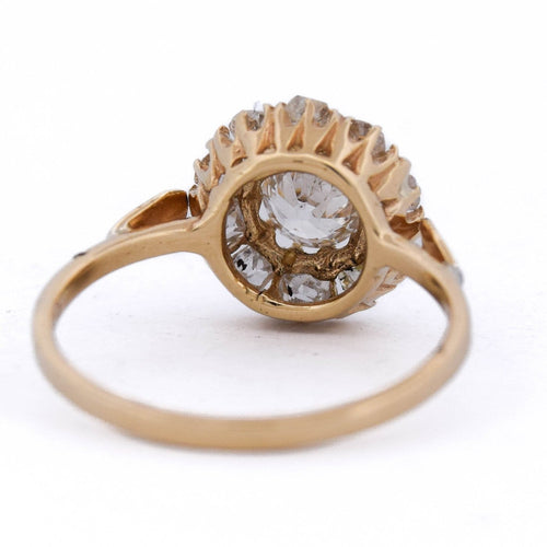 Bague 56 Bague vintage grappe - Bague en or 18 carats et diamants 58 Facettes AN585 (00019)