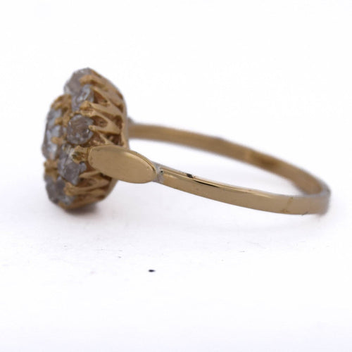 Bague 56 Bague vintage grappe - Bague en or 18 carats et diamants 58 Facettes AN585 (00019)