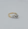 Bague 53.5 Bague - Diamant taille brillant en or jaune et blanc 18 carats 58 Facettes RV CREATION - 3042203