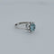 Bague 54 Bague aigue-marine en or blanc 18 carats et diamants 58 Facettes RV CREATION - 2752919