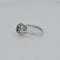 Bague 54 Bague aigue-marine en or blanc 18 carats et diamants 58 Facettes RV CREATION - 2752919