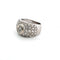 Bague 54 Bague - Solitaire pavé en or blanc avec diamants 58 Facettes 1031 E OC