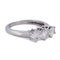 Bague 54 Bague trilogy en or blanc 18 carats et diamants taille brillant 58 Facettes AN69 (00049)