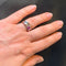 Bague 54.5 Bague en or blanc 750 avec saphir rose et diamants 58 Facettes 434741