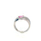 Bague 54.5 Bague en or blanc 750 avec saphir rose et diamants 58 Facettes 434741