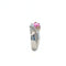 Bague 54.5 Bague en or blanc 750 avec saphir rose et diamants 58 Facettes 434741