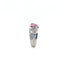 Bague 54.5 Bague en or blanc 750 avec saphir rose et diamants 58 Facettes 434741