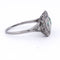 Bague 59 Art déco - Bague en platine 950 avec émeraude et diamants 58 Facettes AN631 P25 (05929)