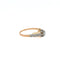 Bague 54.5 Bague solitaire Art déco bicolore en or 750 et diamants 58 Facettes 434761