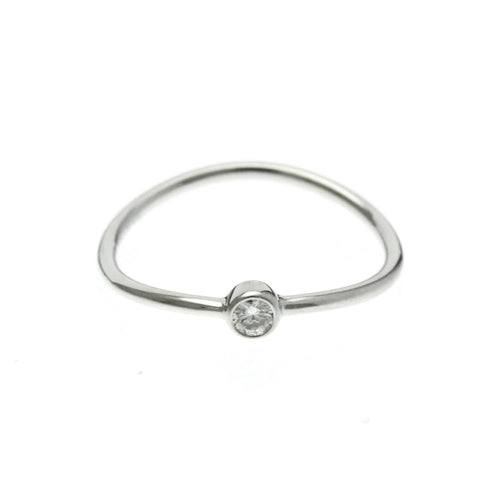 Bague 50 Tiffany & Co. Elsa Peretti Wave - Bague en platine et diamant 58 Facettes kqsez9v1wr