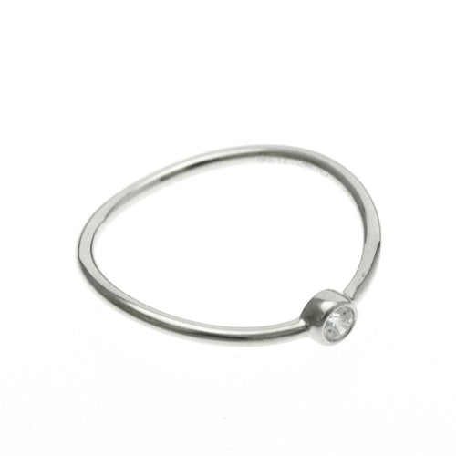 Bague 50 Tiffany & Co. Elsa Peretti Wave - Bague en platine et diamant 58 Facettes kqsez9v1wr