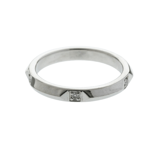 Bague Tiffany & Co. - Bague True Band en platine avec 5 diamants 58 Facettes ikcm17f4gg