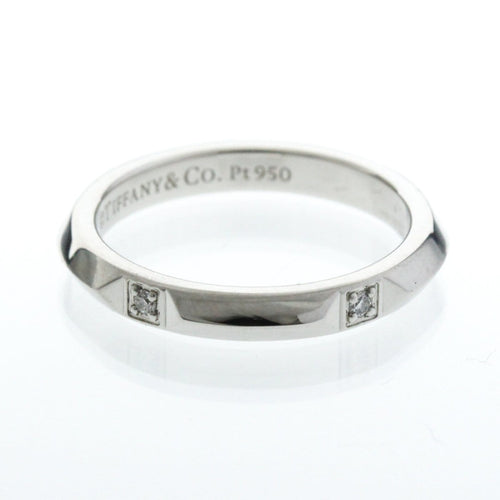 Bague Tiffany & Co. - Bague True Band en platine avec 5 diamants 58 Facettes ikcm17f4gg