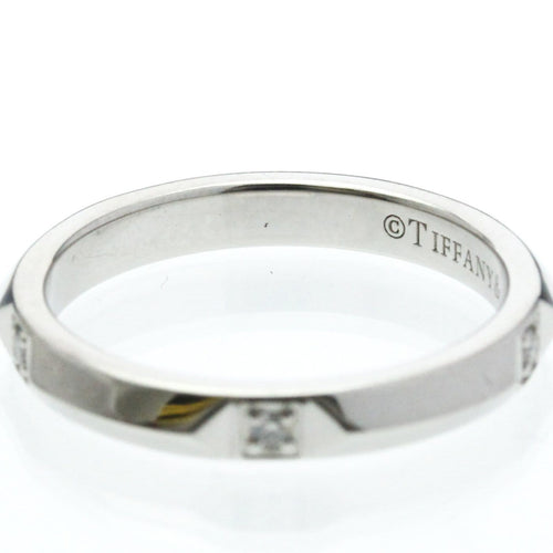 Bague Tiffany & Co. - Bague True Band en platine avec 5 diamants 58 Facettes ikcm17f4gg
