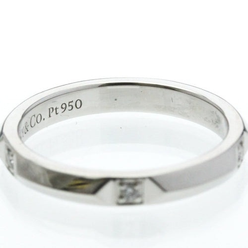 Bague Tiffany & Co. - Bague True Band en platine avec 5 diamants 58 Facettes ikcm17f4gg