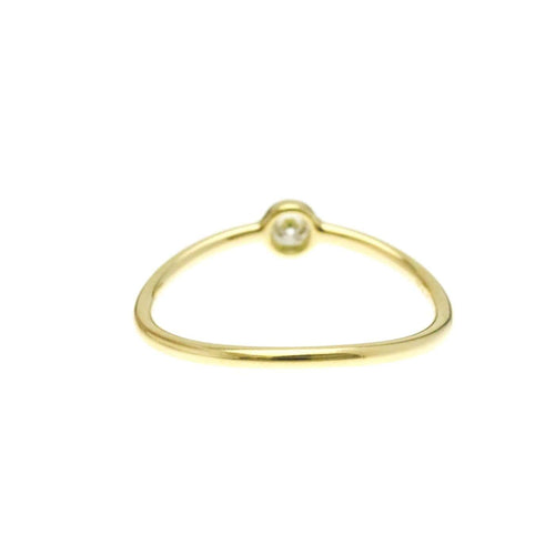 Bague 47 Tiffany & Co. Elsa Peretti Wave - Bague en or jaune 18K et diamant 58 Facettes ysp2ueba35