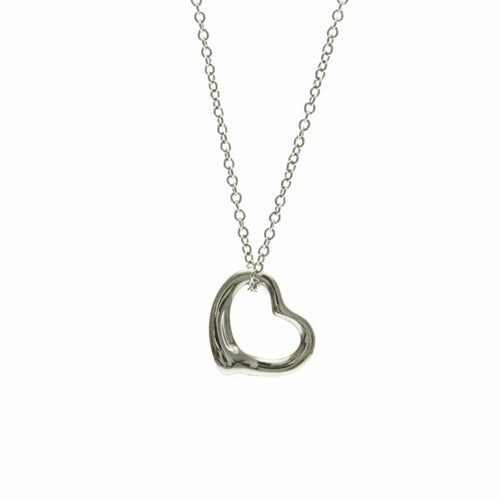 Pendentif Tiffany & Co. Elsa Peretti - Pendentif Open Heart en platine 58 Facettes kr1fyh8nv5