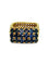 Bague 52 Bague en or jaune 18K sertie de saphirs env. 1 ct 58 Facettes 1855
