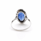 Bague 54 Art déco - Bague en or et platine au saphir et diamants 58 Facettes Art déco Bague en or et platine sertie de saphir et diamants
