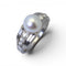 Bague 57 Bague Art déco en platine ornée d’une perle naturelle et diamants 58 Facettes