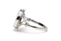 Bague 52 Bague années 60 en or blanc 18 carats sertie d’un camée 58 Facettes B857