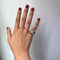 Bague 46 Bague dôme en or jaune 750‰ et platine 950‰, rubis et diamants 58 Facettes 260026SP