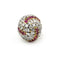 Bague 46 Bague dôme en or jaune 750‰ et platine 950‰, rubis et diamants 58 Facettes 260026SP