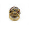 Bague 46 Bague dôme en or jaune 750‰ et platine 950‰, rubis et diamants 58 Facettes 260026SP