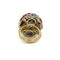 Bague 46 Bague dôme en or jaune 750‰ et platine 950‰, rubis et diamants 58 Facettes 260026SP