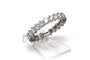 Bague 50 Bague contemporaine en or blanc 18 carats et diamants taille brillant 58 Facettes 23722