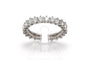 Bague 50 Bague contemporaine en or blanc 18 carats et diamants taille brillant 58 Facettes 23722