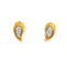 Boucles d'oreilles Boucles d’oreilles puces - Pavé de diamants en or jaune 14k 58 Facettes UN-0592