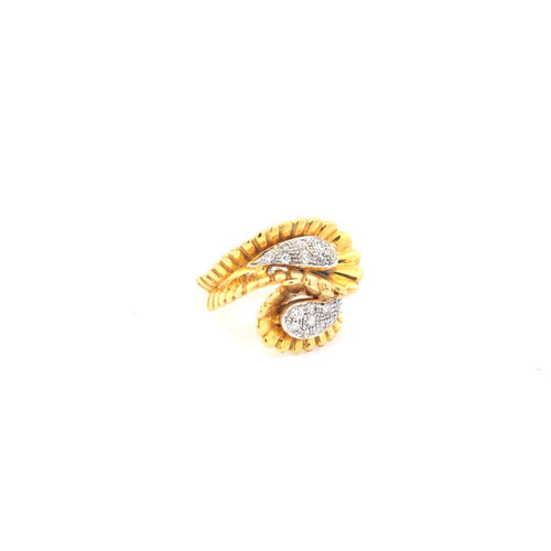 Bague 51.5 Bague multistone en or jaune 14k et diamants taille brillant 58 Facettes UN-1001