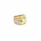 Bague 55 Bague vintage en or jaune 18k avec diamants 58 Facettes 11728