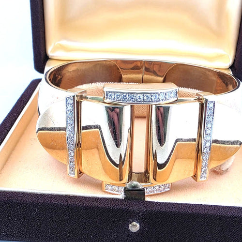 Bracelet Bracelet vintage en or jaune 18 ct et diamants 58 Facettes 244/26 D 117/26