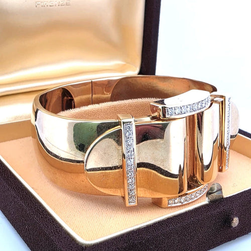 Bracelet Bracelet vintage en or jaune 18 ct et diamants 58 Facettes 244/26 D 117/26