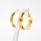 Boucles d'oreilles Boucles d’oreilles créoles maille bambou en or jaune 18 carats 58 Facettes Boucles d'oreilles créoles bambous en or